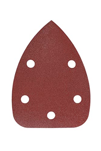 Mirka Red Deltaschleifer Schleifpapier Holz Schleifdreiecke Klett / 100x140x140mm / Klett-Haftung / 5-Loch/Korn P120 / 5 Stück/zum Schleifen von Holz, Metall und Kunststoff Mirka Red Deltaschleifer Schleifpapier Holz Schleifdreiecke Klett / 100x140x140mm / Klett-Haftung / 5-Loch/Korn P120 / 5 Stück/zum Schleifen von Holz, Metall und Kunststoff von MIRKA