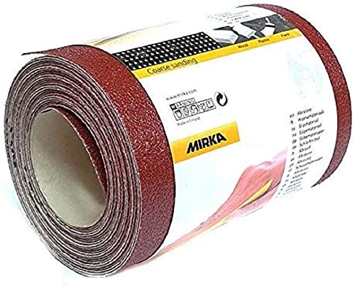 Mirka Red Schleifpapier-Rolle 115mm x 5m / Körnung P150 / 1 Rolle / Zum Schleifen von Holz, Metall und Kunststoff von MIRKA