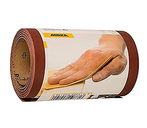 Mirka Red Schleifpapier-Rolle 115mm x 5m / Körnung P180 / 1 Rolle/Zum Schleifen von Holz, Metall und Kunststoff Mirka Red Schleifpapier-Rolle 115mm x 5m / Körnung P180 / 1 Rolle/Zum Schleifen von Holz, Metall und Kunststoff von MIRKA