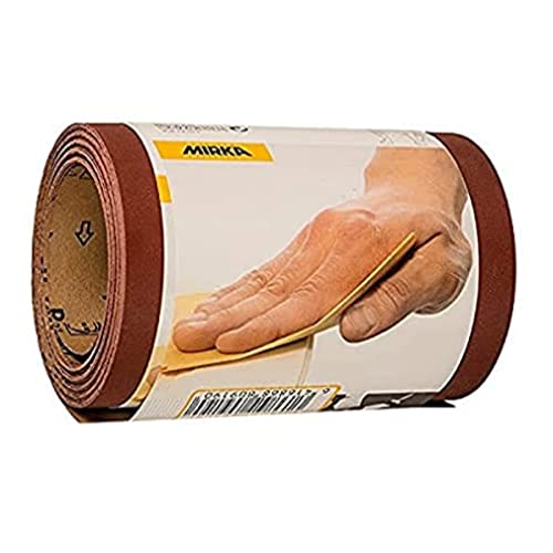 Mirka Red Schleifpapier-Rolle 115mm x 5m / Körnung P240 / 1 Rolle / Zum Schleifen von Holz, Metall und Kunststoff von MIRKA