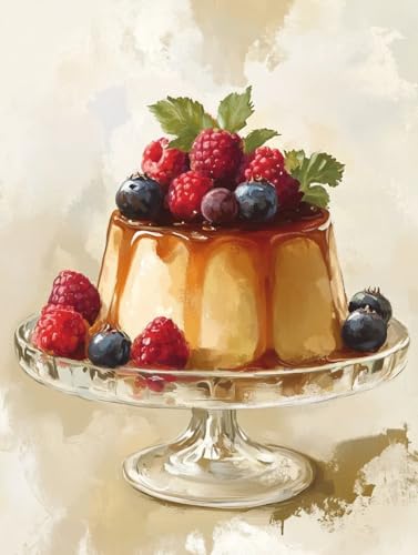 MIRONS 5D DIY Diamond Painting, Köstliche Desserts Diamant Malerei Kits Diamantmalerei Home Wanddekoration 40x50cm von MIRONS