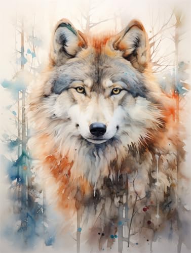 MIRONS 5D Diamant Painting Bilder, Tierwolf-Malmuster, M, 40 * 50CM Diamond Painting Diamond Kristall Art Erwachsene Full DIY Diamant Kunst Malerei Stickerei Set Kreuzstich Bilder Home Wand Dekor MIRONS 5D Diamant Painting Bilder, Tierwolf-Malmuster, M, 40 * 50CM Diamond Painting Diamond Kristall Art Erwachsene Full DIY Diamant Kunst Malerei Stickerei Set Kreuzstich Bilder Home Wand Dekor von MIRONS