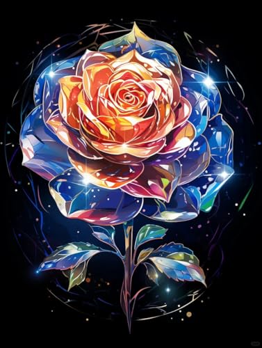 MIRONS DIY 5D Diamant Malerei Voll Set, Bunte Rosenblüten kristall Strass Diamant Kunst Diamond Painting Strass Stickerei Bilder und Bastelbedarf Kreuzstich Kits 40x50cm MIRONS DIY 5D Diamant Malerei Voll Set, Bunte Rosenblüten kristall Strass Diamant Kunst Diamond Painting Strass Stickerei Bilder und Bastelbedarf Kreuzstich Kits 40x50cm von MIRONS