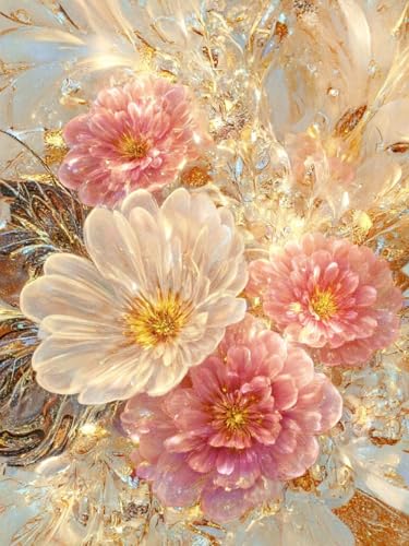 MIRONS DIY 5D Diamant Malerei Voll Set, Schöne Blumen kristall Strass Diamant Kunst Diamond Painting Strass Stickerei Bilder und Bastelbedarf Kreuzstich Kits 40x50cm MIRONS DIY 5D Diamant Malerei Voll Set, Schöne Blumen kristall Strass Diamant Kunst Diamond Painting Strass Stickerei Bilder und Bastelbedarf Kreuzstich Kits 40x50cm von MIRONS