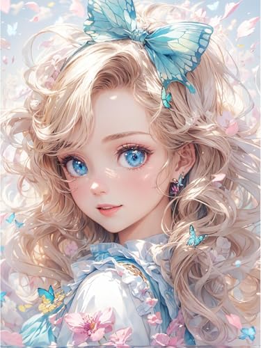 MIRONS DIY Diamond Painting Set Erwachsene Kinder, Anime-Mädchen-Muster, I, 40 x 50 cm Diamant Painting Bilder 5D Diamant Kunst Diamant Malerei Set Cross Stickerei Malerei Kits für Heimdekor MIRONS DIY Diamond Painting Set Erwachsene Kinder, Anime-Mädchen-Muster, I, 40 x 50 cm Diamant Painting Bilder 5D Diamant Kunst Diamant Malerei Set Cross Stickerei Malerei Kits für Heimdekor von MIRONS