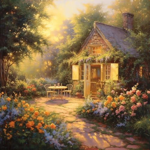MIRONS DIY Set Diamond Painting Erwachsene, Schönes Haus im Garten, A, 40 * 50CM Diamant Painting Bilder Diamant Stickerei Kinder,Mosaik Diamant Kunst Dekoration für Wohnzimmer Schlafzimmer MIRONS DIY Set Diamond Painting Erwachsene, Schönes Haus im Garten, A, 40 * 50CM Diamant Painting Bilder Diamant Stickerei Kinder,Mosaik Diamant Kunst Dekoration für Wohnzimmer Schlafzimmer von MIRONS
