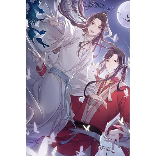 MIRONS Diamond Painting, Tian Guan Ci Fu Animationscharaktermuster,C 30 * 40cm 5D Diamant Painting Set Bilder Diamant Painting Painting Kinder DIY malen nach Zahlen Erwachsene Runden Diamanten von MIRONS