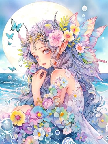 MIRONS Diamond Painting Kits für Erwachsene, Schönes Cartoon-Mädchen,N,50 * 70cm Diamant Malerei Set für Erwachsene Paint with Diamonds,Gem Art Drill für Home Wall Decor MIRONS Diamond Painting Kits für Erwachsene, Schönes Cartoon-Mädchen,N,50 * 70cm Diamant Malerei Set für Erwachsene Paint with Diamonds,Gem Art Drill für Home Wall Decor von MIRONS