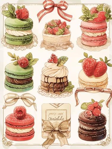 MIRONS Kreuzstich nach Zählmuster, Exquisiter Kuchen, H, 40 x 50 cm 11CT Kreuzstich-Stickset, komplettes Sortiment an vorgedruckten Starter-Sets für Anfänger MIRONS Kreuzstich nach Zählmuster, Exquisiter Kuchen, H, 40 x 50 cm 11CT Kreuzstich-Stickset, komplettes Sortiment an vorgedruckten Starter-Sets für Anfänger von MIRONS