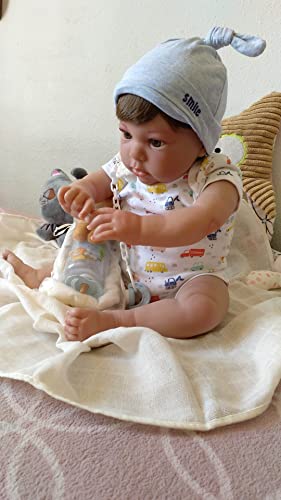 MIS MUÑECAS REBORNS Baby Reborn Hugo. Vinyl aus Silikon, 52 cm, 2,3 kg, Kleid und mit Zubehör eines echten Babys, viele Modelle, Qualität, Sicherheit und Haltbarkeit in unseren Rändern. MIS MUÑECAS REBORNS Baby Reborn Hugo. Vinyl aus Silikon, 52 cm, 2,3 kg, Kleid und mit Zubehör eines echten Babys, viele Modelle, Qualität, Sicherheit und Haltbarkeit in unseren Rändern. von MIS MUÑECAS REBORNS