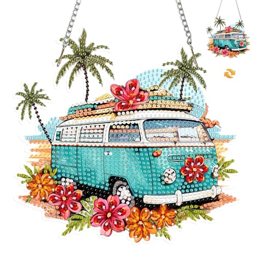 MISCER Am Meer Diamond painting Hängende Ornament Kit, Auto DIY Doppelseitig Diamant Malerei Fensterbilder Anhänger, Diamant Kunst Anhänger Kit für Kinder Erwachsene Tür-oder Fenster Wand Deko MISCER Am Meer Diamond painting Hängende Ornament Kit, Auto DIY Doppelseitig Diamant Malerei Fensterbilder Anhänger, Diamant Kunst Anhänger Kit für Kinder Erwachsene Tür-oder Fenster Wand Deko von MISCER