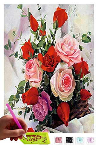 MISHBAY Diamond Painting Blumen - 30x40cm Diamond Painting Erwachsene - Diamant Painting Bilder - DIY 5D Satz Wand Dekor Diamantstickerei MISHBAY Diamond Painting Blumen - 30x40cm Diamond Painting Erwachsene - Diamant Painting Bilder - DIY 5D Satz Wand Dekor Diamantstickerei von MISHBAY