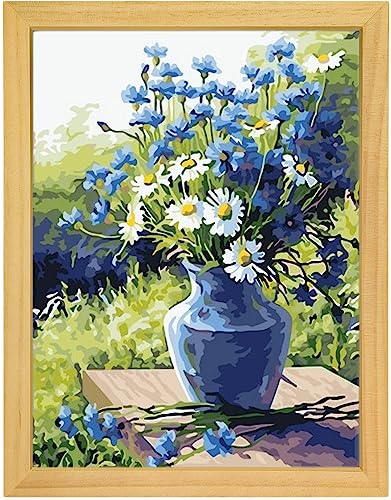 MISHBAY Diamond Painting - Blumenstrauß 30x40cm Diamond Painting Adults - Diamond Painting Pictures with Frame - DIY 5D Set Wall Decor Diamond Embroidery Blumen von MISHBAY