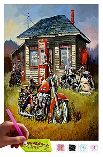 MISHBAY Diamond Painting Harley - 30x40cm Diamond Painting Erwachsene - Diamant Painting Bilder - DIY 5D Satz Wand Dekor Diamantstickerei MISHBAY Diamond Painting Harley - 30x40cm Diamond Painting Erwachsene - Diamant Painting Bilder - DIY 5D Satz Wand Dekor Diamantstickerei von MISHBAY