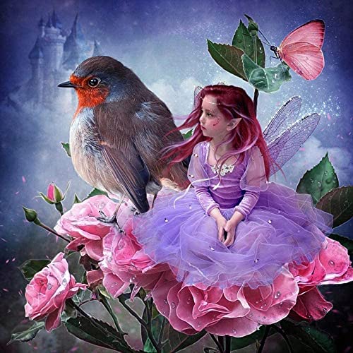 MISHBAY Diamond Painting Disney Motiv - 30x30cm Diamond Painting Erwachsene - Diamant Painting Bilder Däumelinchen - DIY 5D Satz Wand Dekor Diamantstickerei von MISHBAY