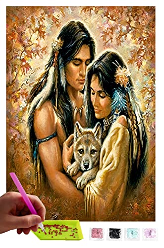 MISHBAY Diamond Painting - 30x40cm Diamond Painting Erwachsene - Diamant Painting Bilder Inder - DIY 5D Satz Wand Dekor Diamantstickerei MISHBAY Diamond Painting - 30x40cm Diamond Painting Erwachsene - Diamant Painting Bilder Inder - DIY 5D Satz Wand Dekor Diamantstickerei von MISHBAY