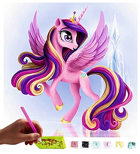 MISHBAY Diamond Painting Disney Motiv - 30x30cm Diamond Painting Erwachsene - Diamant Painting Bilder Pony - DIY 5D Satz Wand Dekor Diamantstickerei von MISHBAY