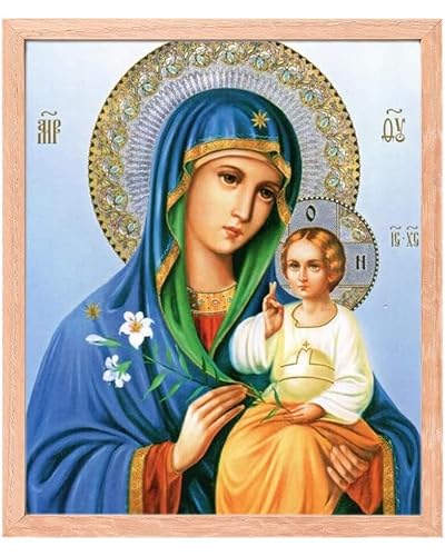 MISHBAY Diamond Painting Religion - 30x40cm Diamond Painting Erwachsene mit Rahmen - Diamant Painting Bilder Mutter Gottes - DIY 5D Satz Wand Dekor Diamantstickerei MISHBAY Diamond Painting Religion - 30x40cm Diamond Painting Erwachsene mit Rahmen - Diamant Painting Bilder Mutter Gottes - DIY 5D Satz Wand Dekor Diamantstickerei von MISHBAY