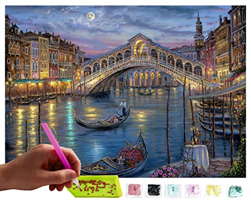 MISHBAY Diamond Painting Venedig - 30x40cm Diamond Painting Erwachsene - Diamant Painting Bilder - DIY 5D Satz Wand Dekor Diamantstickerei MISHBAY Diamond Painting Venedig - 30x40cm Diamond Painting Erwachsene - Diamant Painting Bilder - DIY 5D Satz Wand Dekor Diamantstickerei von MISHBAY