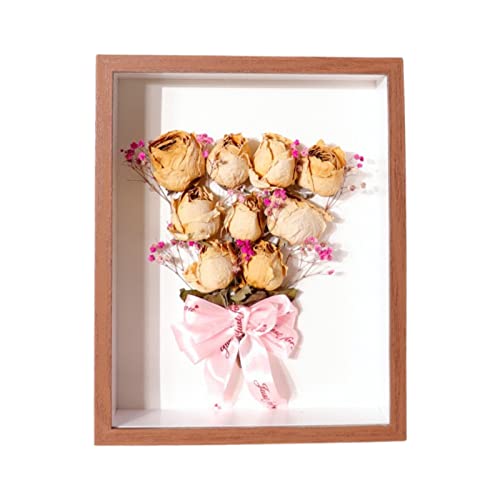 MISNODE Glasrahmen für getrocknete Blumen, 20,3 x 25,4 cm, Glas-Holz-Bilderrahmen für gepresste getrocknete Rosen, Desktop-getrocknete Blumen, Display-Rahmen für Zuhause, DIY-Geschenk MISNODE Glasrahmen für getrocknete Blumen, 20,3 x 25,4 cm, Glas-Holz-Bilderrahmen für gepresste getrocknete Rosen, Desktop-getrocknete Blumen, Display-Rahmen für Zuhause, DIY-Geschenk von MISNODE