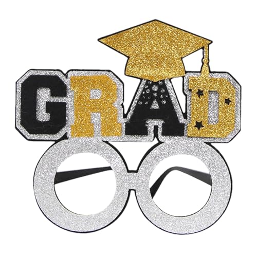 MISOYER 2024 Grad-Brille, Abschlussfeier-Brille | Abschlussbrille Partybrille | Grad-Brillen, Fotokabinen-Requisiten, Abschlussfeier-Dekorationen, Abschluss-Requisiten 2024 von MISOYER
