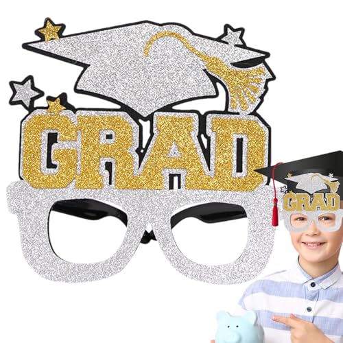 MISOYER Abschlussfeier-Brille,Abschlussbrille 2024 - Abschlussbrille Partybrille - Grad-Brillen, Fotokabinen-Requisiten, Abschlussfeier-Dekorationen, Abschluss-Requisiten 2024 von MISOYER