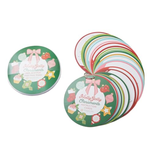 Missouri Star Holly Jolly Ornaments Peel & Stitch Design-Pack – Einfach aufzubügeln Urlaub Applikation Vorlagen zum Quilten, Nähen & Basteln von MISSOURI STAR QUILT CO.