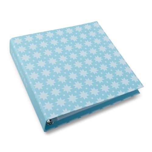 Missouri Star-Vorlagen-Ordner – Aqua Quilting-Vorlagen-Organizer mit 12 Taschenbögen – passend für 30,5 x 33 cm Vorlagen – 6,3 cm Rücken – Quiltwerkzeug-Aufbewahrungsordner für Notizen und Zubehör von MISSOURI STAR QUILT CO.