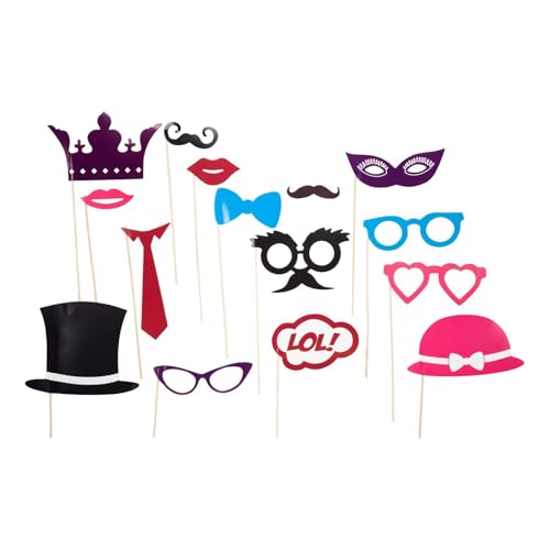 Photobooth Photo Stick, 15er Set Photobooth Photo Stick, 15er Set von Mister Gadget