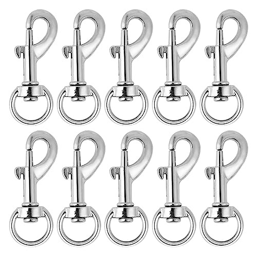 10 Stück Zinklegierung Hundeleinenclips Schnallenhaken Handwerk Schlüsselringe handgefertigtes Zubehör für Schmuck Handtaschen 10 Stück Zinklegierung Hundeleinenclips Schnallenhaken Handwerk Schlüsselringe handgefertigtes Zubehör für Schmuck Handtaschen von MISUVRSE