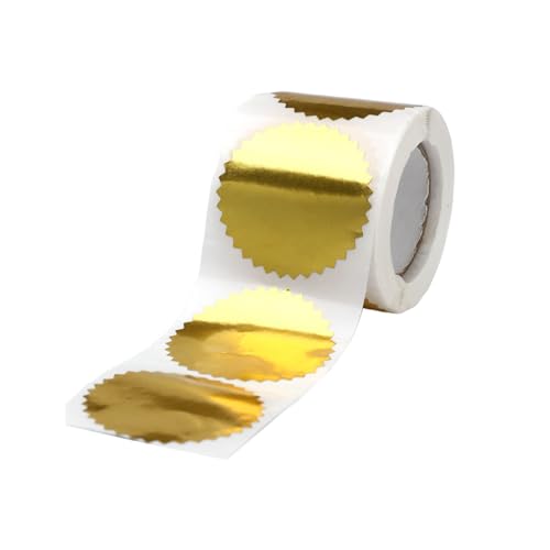 100/250pcs 45 Mm Silbergoldene Rötung Zertifikat Wafer Company Seal Labels Aufkleber Für Die Prägienpreis von MISUVRSE