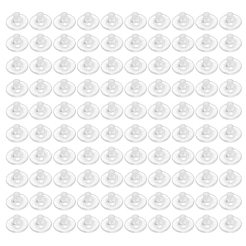 100 Stück Silikon Ohrring Stopper Transparente Ohrringe Sichere Ohrstecker Verschlüsse Für Schwere Ohrringe Für Liebhaber von MISUVRSE