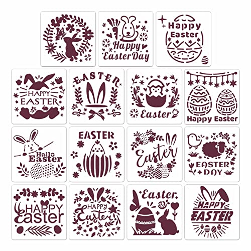 15pcs Ostervorlagen Hasenschablonen Malvorlage Zum Malen Auf Papier Canvas Scrapbooking Party 15pcs Ostervorlagen Hasenschablonen Malvorlage Zum Malen Auf Papier Canvas Scrapbooking Party von MISUVRSE