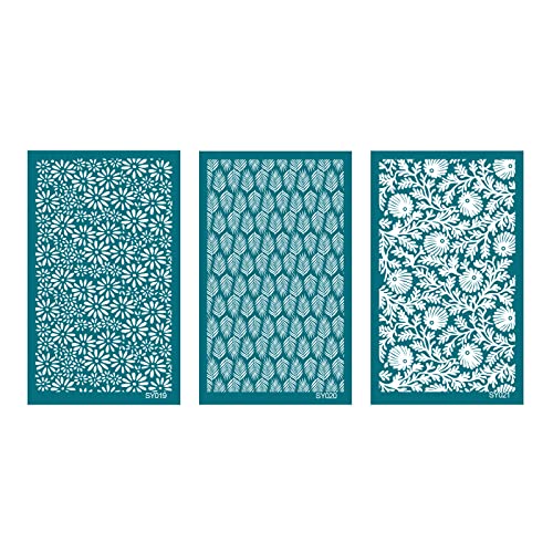 3 Stück Love-Heart Siebdruck-Schablonen Schneeflocke wiederverwendbare Siebdruck-Mesh-Schablonen Transfer für Basteldekoration 3 Stück Love-Heart Siebdruck-Schablonen Schneeflocke wiederverwendbare Siebdruck-Mesh-Schablonen Transfer für Basteldekoration von MISUVRSE