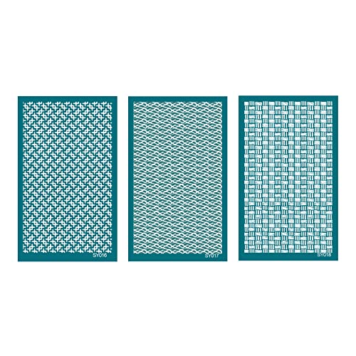 3 Stück Love-Heart Siebdruck-Schablonen Schneeflocke wiederverwendbare Siebdruck-Mesh-Schablonen Transfer für Basteldekoration 3 Stück Love-Heart Siebdruck-Schablonen Schneeflocke wiederverwendbare Siebdruck-Mesh-Schablonen Transfer für Basteldekoration von MISUVRSE