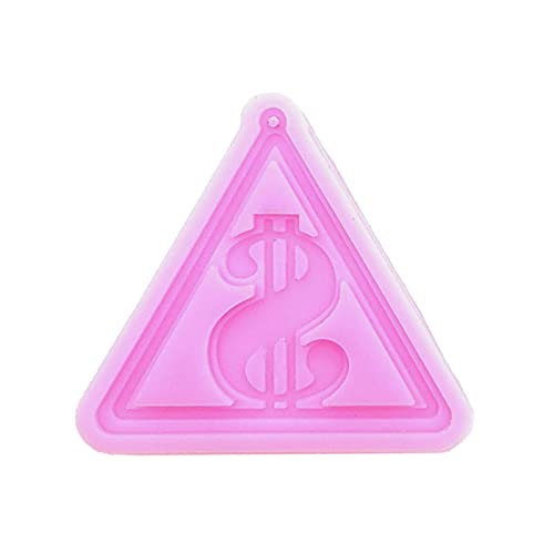 3D-Dollar-Dreieck-Epoxidharz-Silikonformen, Ohrringe, Anhänger, kleine Schlüsselanhänger, Anhänger, leicht zu reinigen von MISUVRSE
