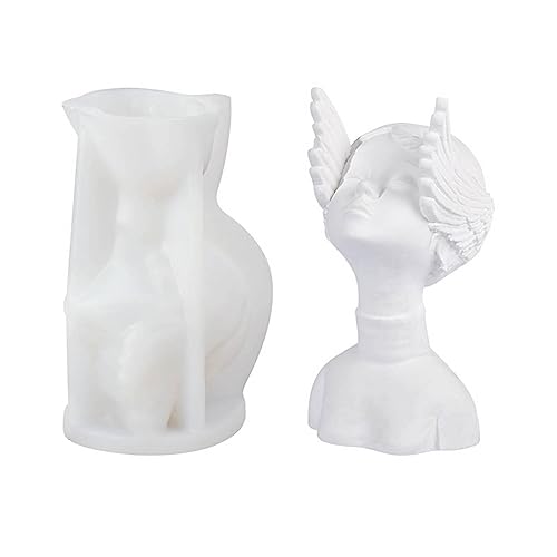 3D-Silikonform für Mädchen, duftend, Gips, Seife, Basteln, Epoxidharz-Formen von MISUVRSE