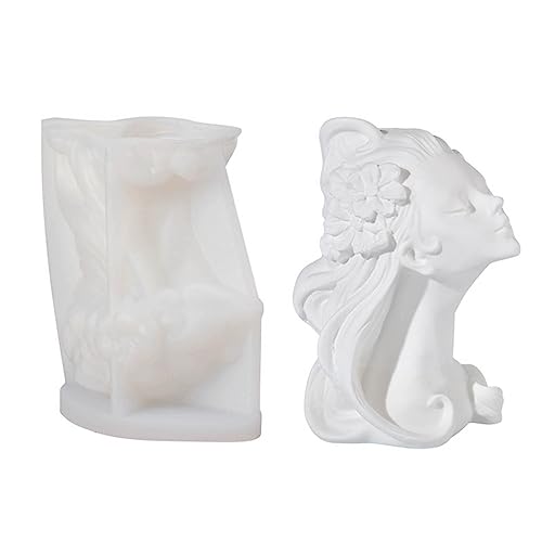 3D-Silikonform für Mädchen, duftend, Gips, Seife, Basteln, Epoxidharz-Formen von MISUVRSE