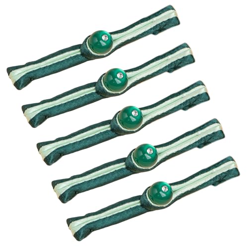 5 PCs Chinesischer Verschlussknopf Traditionelle Nähen Chinesische Knoten Cheongsam Mit Jadeperlen von MISUVRSE