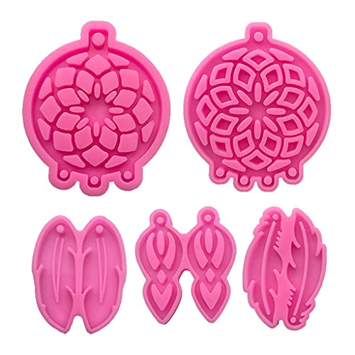 5 PCs Traumfänger Feather Keychain Epoxidharz Formwagen Anhänger Silikonform Auto Anhänger Dekoration Silikonform 5 PCs Traumfänger Feather Keychain Epoxidharz Formwagen Anhänger Silikonform Auto Anhänger Dekoration Silikonform von MISUVRSE