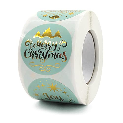 500 Stück Frohe Weihnachten Aufkleber Etiketten Rolle 4 Designs Dekorative Briefumschläge Siegel Aufkleber für Karten Box von MISUVRSE