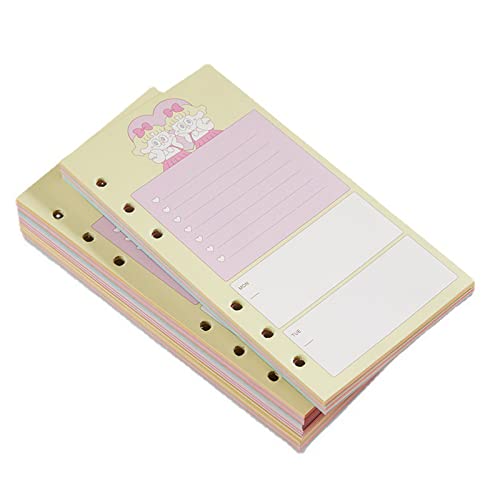 80 Blatt Nachfüllpapier, 6-fach gelocht, passend für verschiedene Loseblatt-Planer, Notizblock, Tagebuch, Budget 80 Blatt Nachfüllpapier, 6-fach gelocht, passend für verschiedene Loseblatt-Planer, Notizblock, Tagebuch, Budget von MISUVRSE