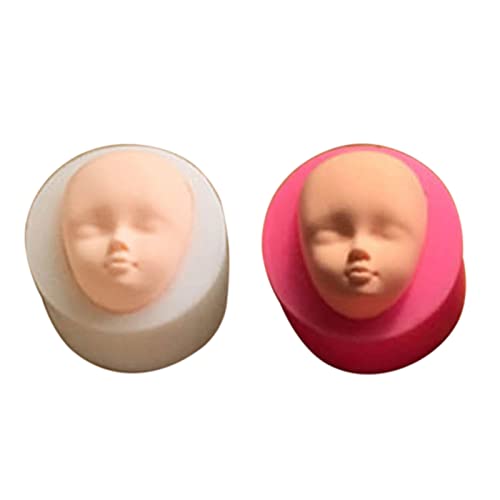 Babyparty Fondant Kuchen Ton Seife Harz Schokoladenform Puppenkopf Gesicht Silikon Babykopfformen Menschliches Gesicht Form Für Ton 3D Puppenkopfform Babykopfform von MISUVRSE