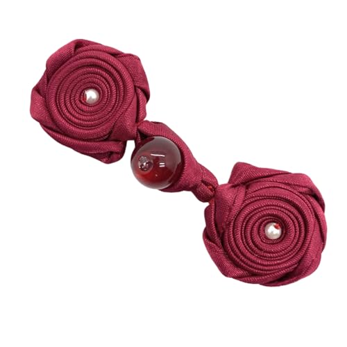 Chinesische Perlen Knöpfe Verschluss Knoten Verschluss Nähen Rose Nase Cheongsam Button Tang Hemd Cheongsam Kleidung von MISUVRSE