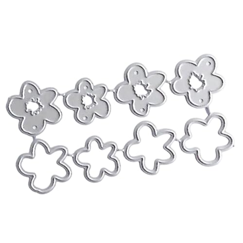 Dekorative Stanzschablonen aus Metall mit Blumen-Motiv, Karbonstahl, Stanzformen für Kartenherstellung, Scrapbooking, Papierbasteln, Blumen-Stanzformen für Kartenherstellung von MISUVRSE