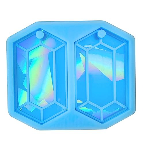 Flexible Silikonformen Licht und Schatten, sechseckige Harzformen, Ohrring-Anhänger, Form für Schlüsselanhänger, Schmuckherstellung, Werkzeug, Ohrringform von MISUVRSE