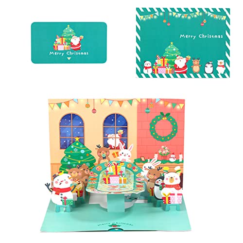 Für kreative Weihnachtskarten, Cartoon-Schnitt, 3D-Weihnachtsgrußkarten, Karten für Neujahr Für kreative Weihnachtskarten, Cartoon-Schnitt, 3D-Weihnachtsgrußkarten, Karten für Neujahr von MISUVRSE