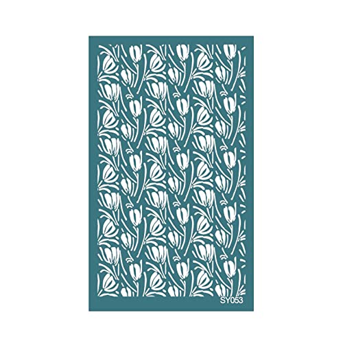 Geometrische Siebdruck-Schablonen für Ton, wiederverwendbar, Siebdruck zum Bedrucken von Ton, Schmuck, Ohrringen, Scrapbooking von MISUVRSE
