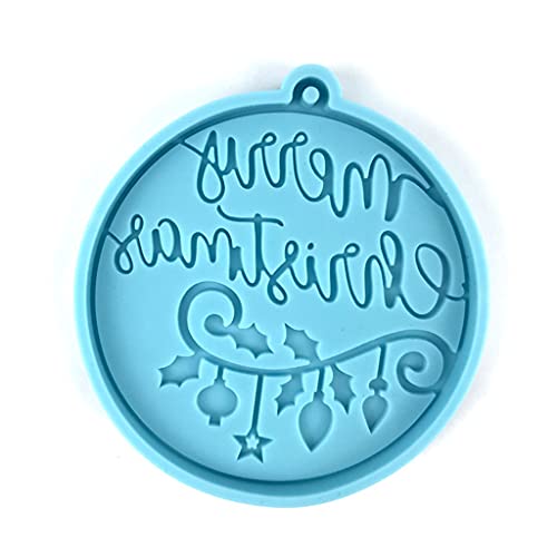 Glänzender Silikonform Blau Weihnachtskugel Schlüsselbund Epoxidharz Form Schlüsselbund Schmuck Für Weihnachtstag Geschenkhandwerk von MISUVRSE