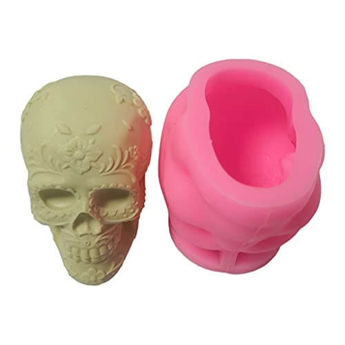 Kleine Silikonform in Totenkopf-Form für Dekoration, Seife, Schmelzwachs von MISUVRSE